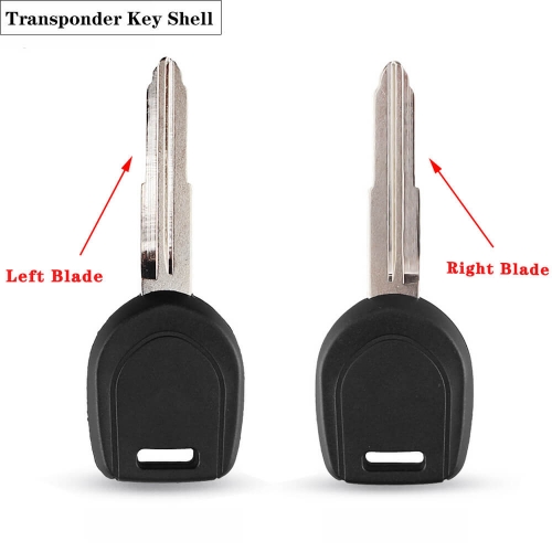 Transponder Remote Key Shell for Mitsubish*i Colt Outlander Mirage Pajero Without Chip Right/Left Blade