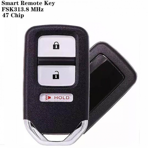 2+1 Button FSK313.8 MHz Smart Remote Key 47 Chip HON66 TH-BT0021 For Hond*a