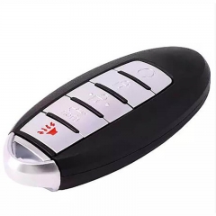 4+1 Button Smart Remote Key 46 Chip FSK433.92 MHz With Button Remote Start NSN14 Blade FCC ID: CWTWB1U744 For Nissa*n