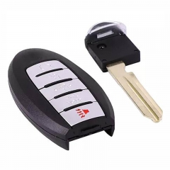 4+1 Button Smart Remote Key 47 Chip FSK433.92 MHz With Button Remote Start NSN14 / S180144020 / FCC ID:KR5S180144014 / IC: 7812D-S180014 For Nissa*n TEANA 2013-2015