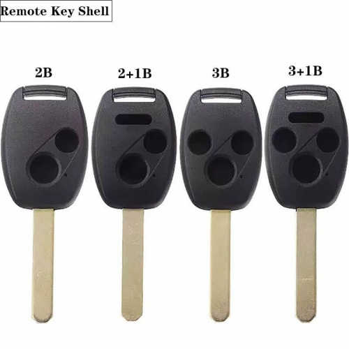 2/2+1/3/3+1BTN Explosion-Proof Remote Key Shell HON66 Easy-Cut White Copper 2-in-1 Detachable Chip Slot ,back Cover With Point Anti-Slip For Hond*a