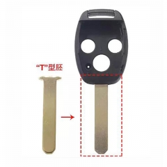2/2+1/3/3+1BTN Explosion-Proof Remote Key Shell HON66 Easy-Cut White Copper 2-in-1 Detachable Chip Slot ,back Cover With Point Anti-Slip For Hond*a
