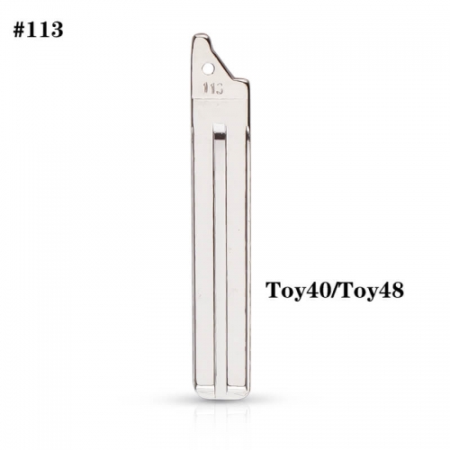 #113 Uncut Key Blade Toy40/Toy48 blade For 2014 Toyot*a
