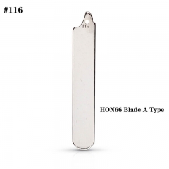 #116 Uncut Key Blade HON66 Blade A Type For 2014 Hond*a Accord Crider