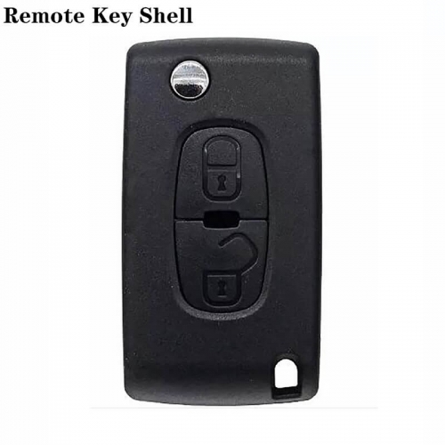 2button Folding Remote Shell MIT11R For Peugeo*t 4008