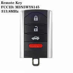 Remote Key 313.8mhz FCCID: M3N5WY8145 3+1 Buttons For Acur*a 