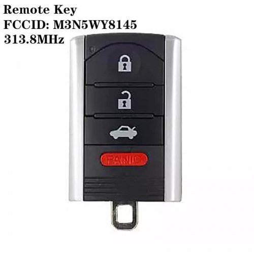 Remote Key 313.8mhz FCCID: M3N5WY8145 3+1 Buttons For Acur*a 
