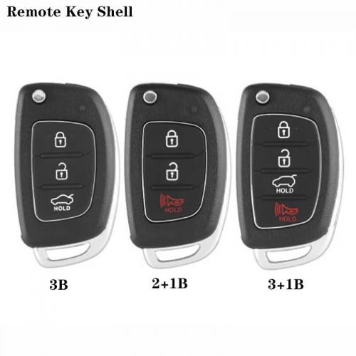 Replacement 2+1/3/3+1 Button Flip Remote Key Shell For Hyunda*i ELANTRA New Verna IX35 IX45 Fe For KIA
