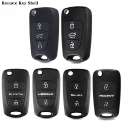 3 Buttons Filp Foldong Car Remote Key Shell For Hyunda*i I30 IX35 I30 I40 Solaris Accent Avante Elantra Verma