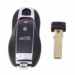 3+1 Button Keyless-Go Remote Key ASK315MHz PCF7945P 49 Chip HU66 Blade For Posrch*e Cayenne