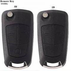 Folding Remote Key 315/MHz / 434MHz 2Buttons For Ope*l Antara 