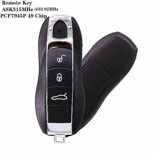 3 Button Remote Key PCF7945P 49 Chip HU66 Blade ASK315MHz/433MHz For Posrch*e Cayenne 