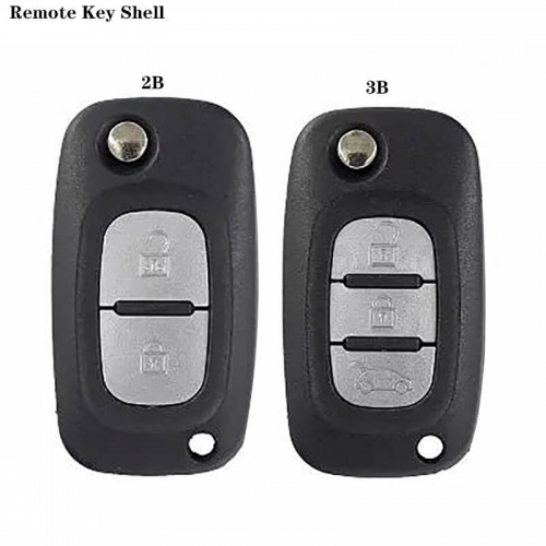 2/3Button Remote Flip Key Shell VA2 For Renaul*t 