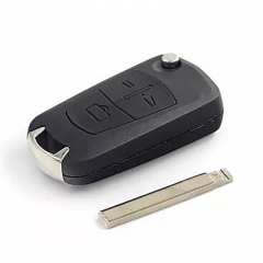 Modified Flip Remote Key Shell 2/3 Button HU100A Blade For Ope*l