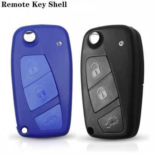 Flip Folding Remote Key Shell 3Buttons For Fiat 500 Key Shell Panda Stilo Ducato Punto 