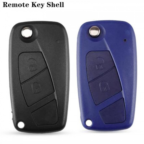 Flip Folding Remote Key Shell 2 Buttons For FIAT Iveco Punto Ducato Stilo Panda Idea Doblo Bravo