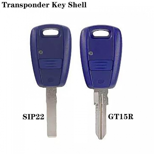 Transponder Key Shell SIP22/GT15R Blade For FIAT