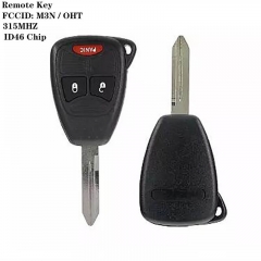 Remote Key 2+1 Button ID 46 315MHZ FCC M3N/OHT For Chrysle*r 