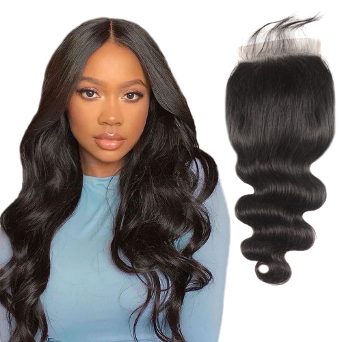 XS Hair  Virgin Transparent 5x5 Lace Closure Body Wave