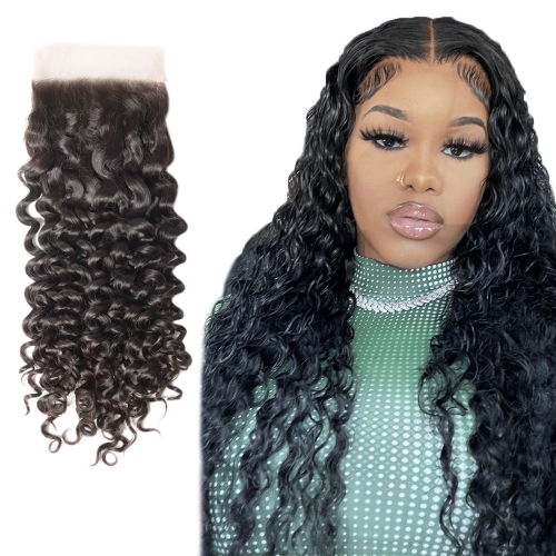 XS Hair  Virgin HD 5x5 Lace Closure Italian Curly