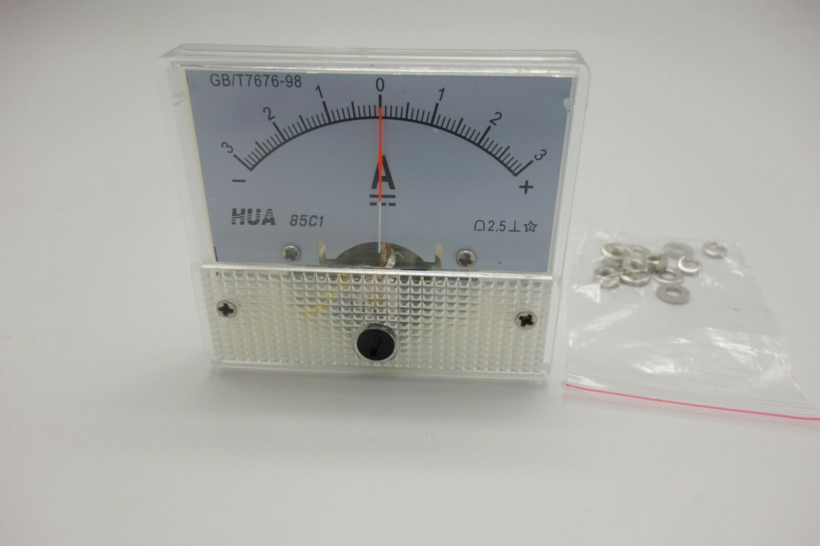 1pc DC Minus Zero Plus -3A - +3A Analog 85C1 Analogue Ammeter AMP Panel meter
