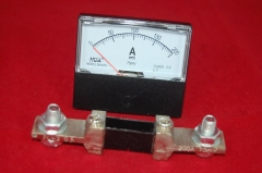 DC 200A  Analog Ammeter Panel AMP Current Meter DC 0-200A 60*70MM with Shunt