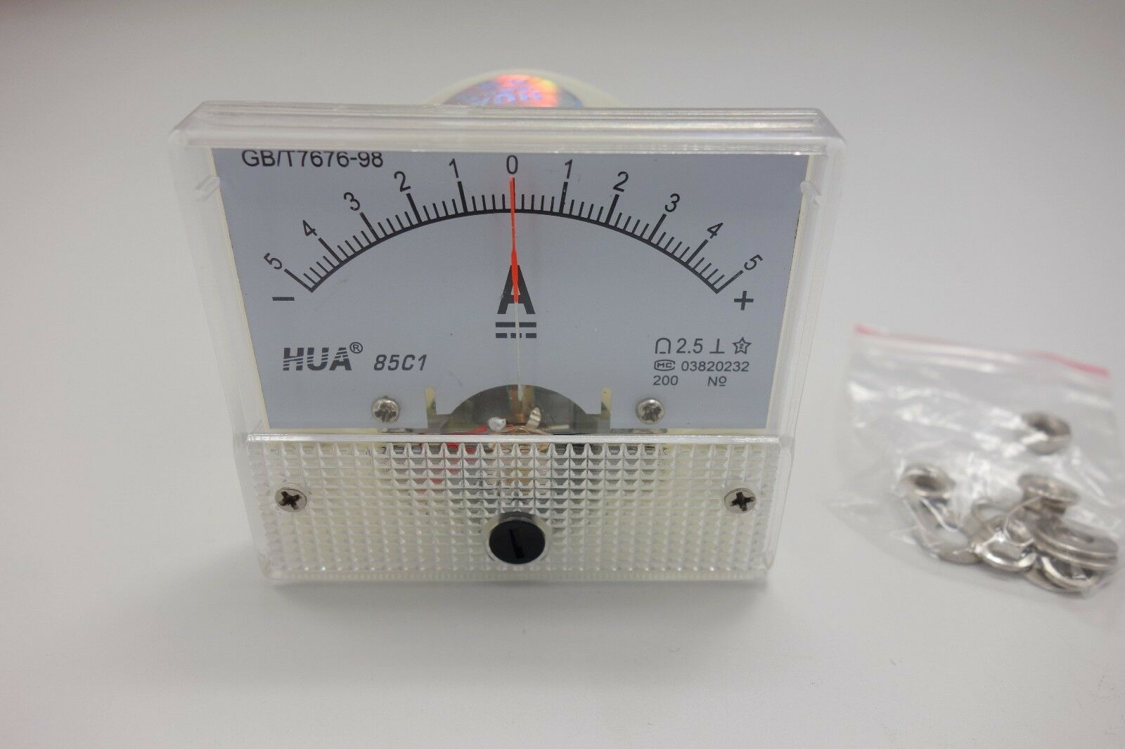 DC Minus Zero Plus -5A-0+5A Analog 85C1 Analogue Ammeter AMP Panel meter