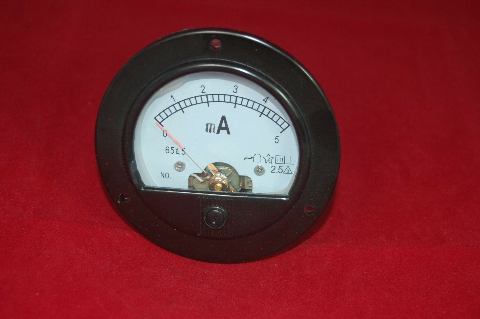 AC 0-5mA ROUND Analog Ammeter Panel AMP Current Meter Dia. 90mm direct Connect
