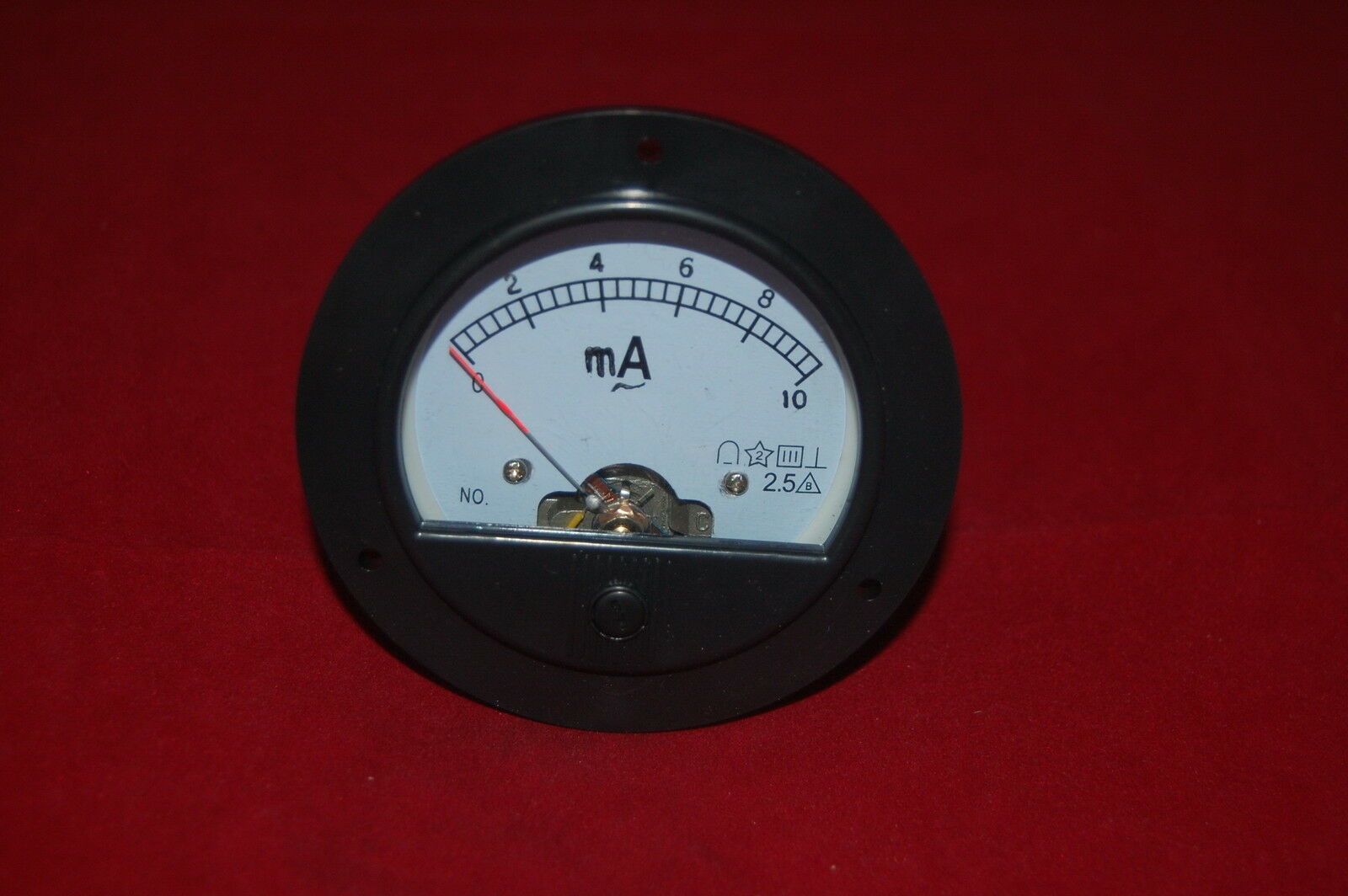 AC 0-10mA ROUND Analog Ammeter Panel AMP Current Meter Dia. 90mm  direct Connect