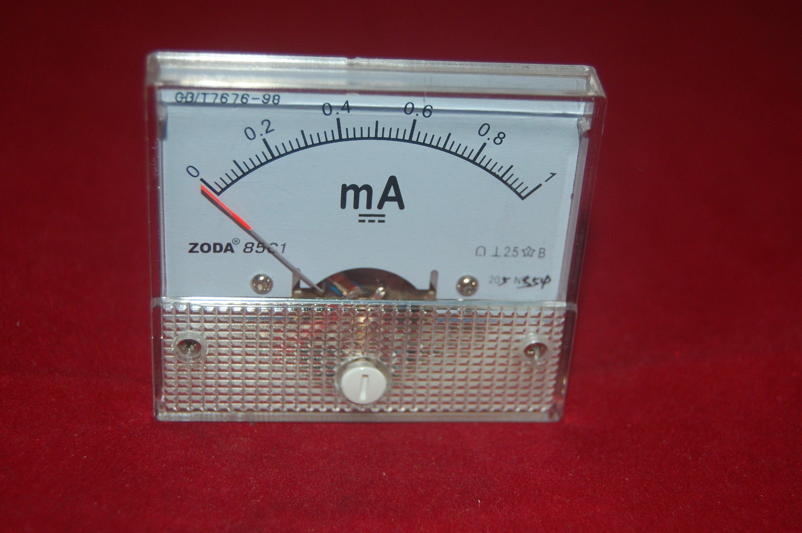 1pc DC 1mA Analog Ammeter Panel Current Meter 85C1 0-1mA DC directly Connect