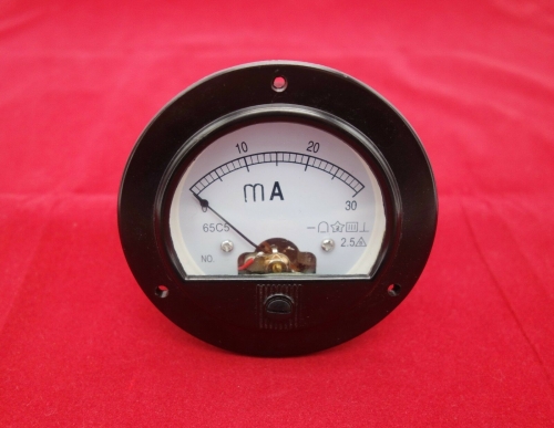 DC 0-30mA Round Analog Ammeter Panel AMP Meter Dia. 90mm directly Connect