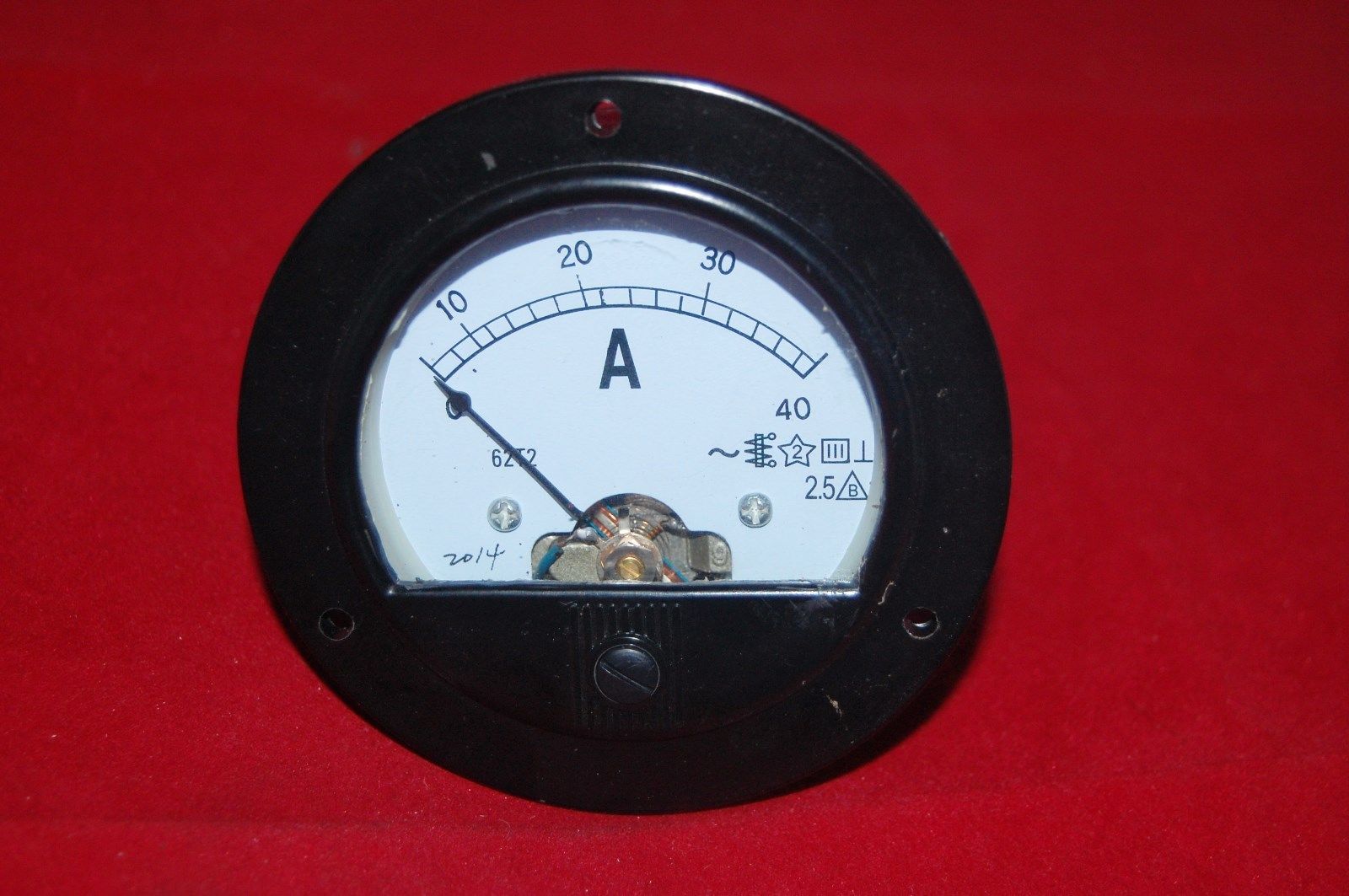 1PC AC 0-40A ROUND Analog Ammeter Panel AMP Meter Dia. 90mm direct Connect