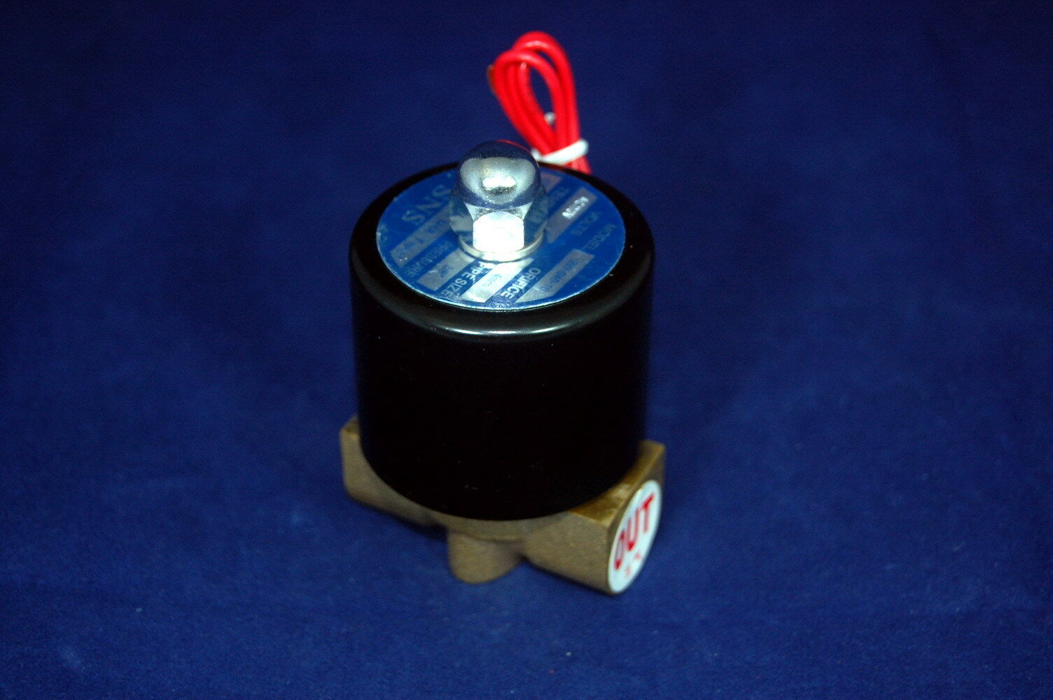 3/8&quot; 2/2 Way  Electric Solenoid Valve 24V DC-Volt Air, Gas,Fuel brass body