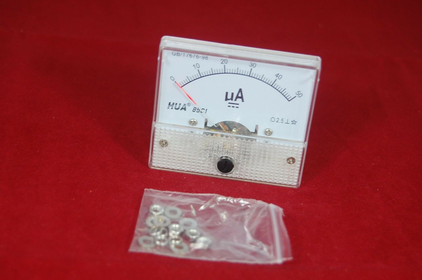 DC 50uA Analog Ammeter Panel AMP Current Meter 85C1 0-50uA DC directly Connect