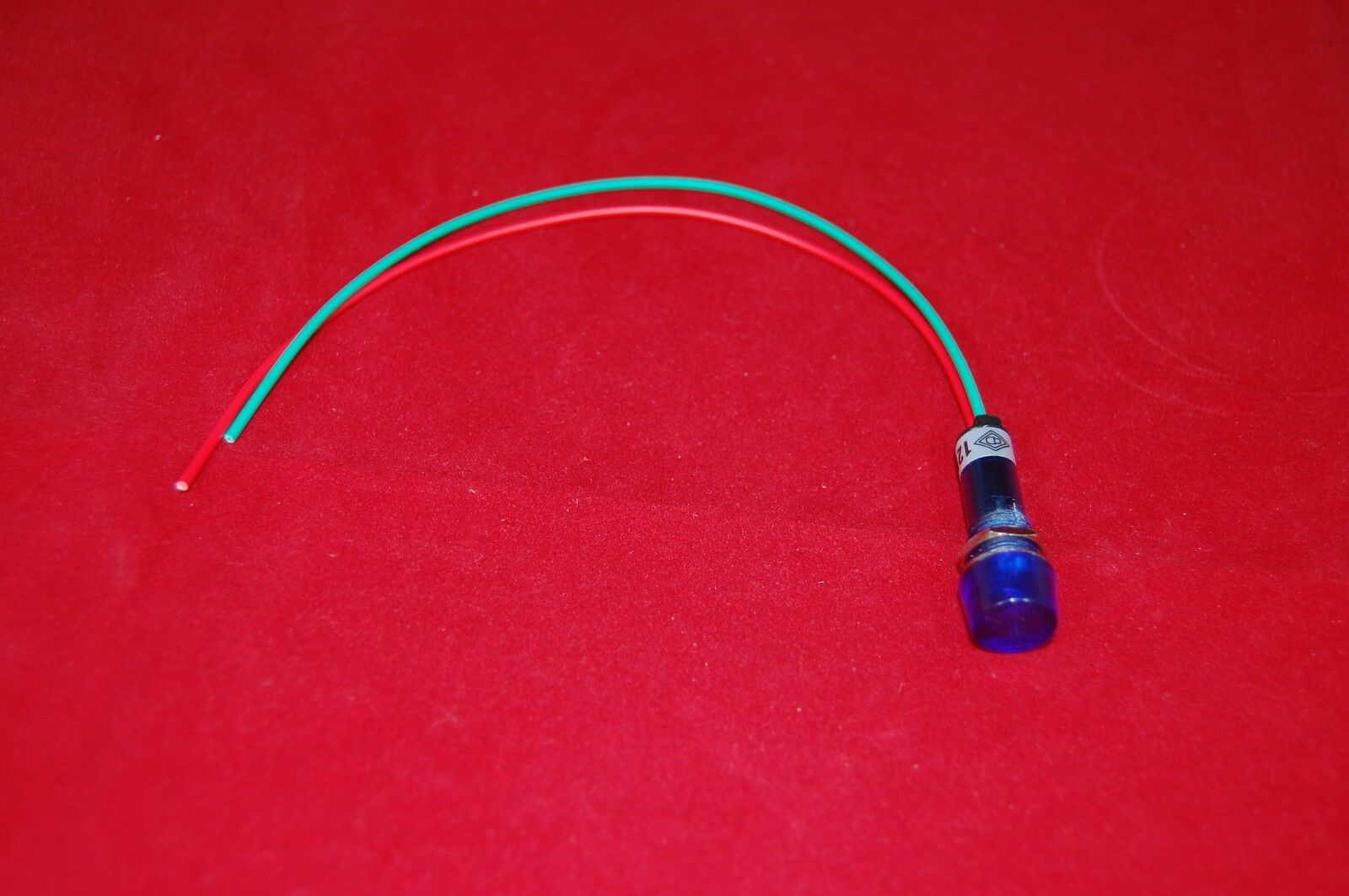 5 Pcs 6V AC/DC 10mm Blue Mini LED Pilot Lights CYLINDRICAL Cap with wire