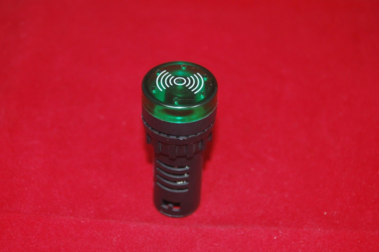 1pc 12V 22mm Flash Light GREEN LED Active Buzzer Beep Indicator  Intermittent
