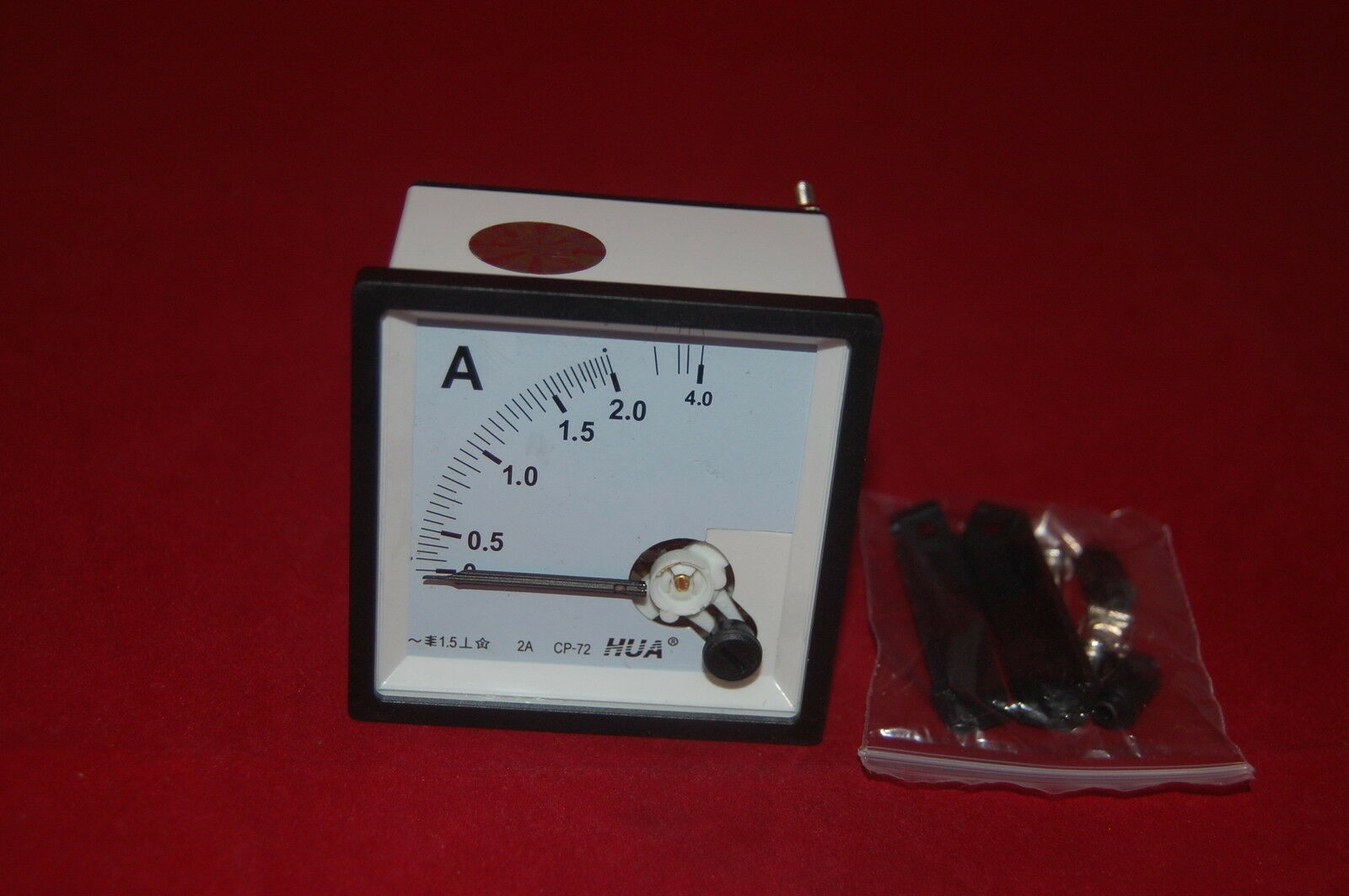 AC 0-2A Analog Ammeter Panel AMP Current Meter 72*72mm directly Connect