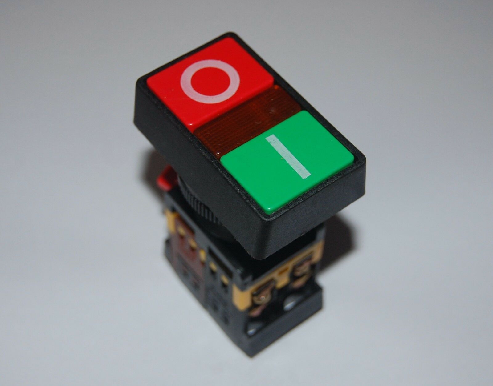 30MM Double head  On Off Red Green PUSHBUTTON SWITCH with 220V AC LED Light