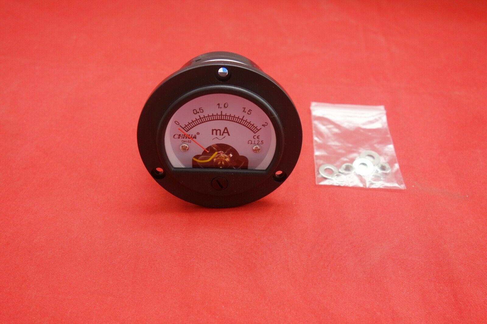 1pc AC 0-2MA Round Analog Ammeter Panel AMP Current Meter Dia. 66.4mm DH52