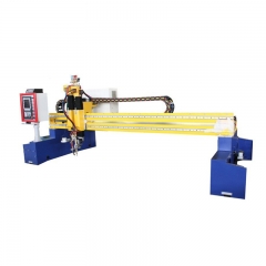 cnc gantry type flame and plasma metal cutting machinery double motor drive