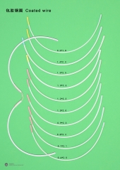 Bra coated steel wire