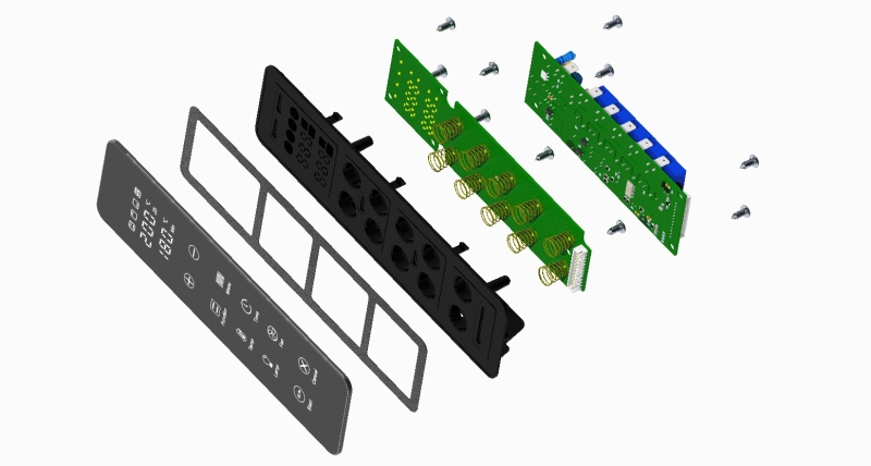 Mini oven control board