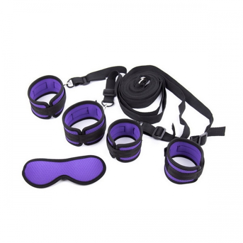 MOG Bundle of rope handcuffs shackle eye mask set