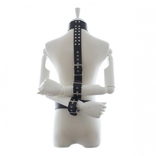 MOG Tied waist handcuffs neckband with rivets