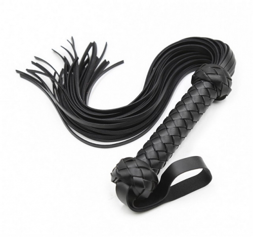 MOG New braided handle leather whip