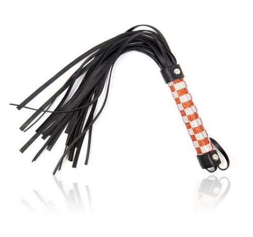 MOG Leather diamond whip