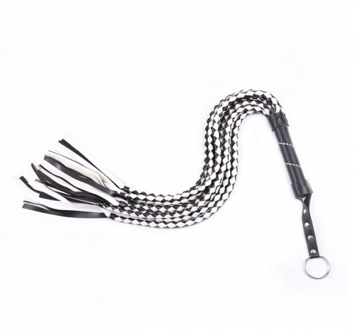 MOG Diamond handle snake leather whip