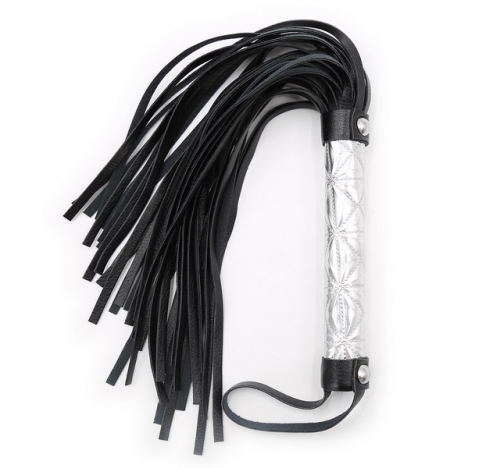 MOG New leather silver handle whip