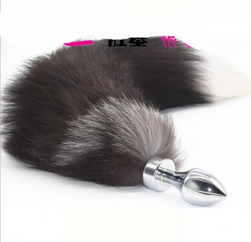 MOG Silver bullet fox tail anal plug