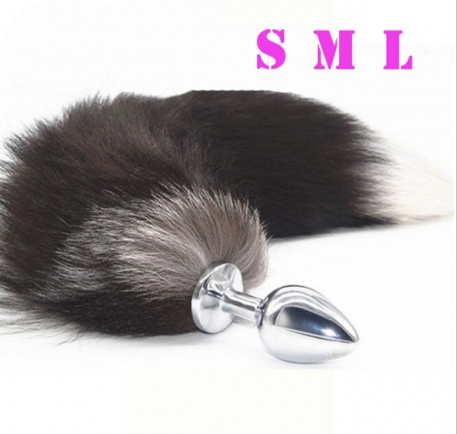 MOG Fox tail color anal plug back court alternative toy